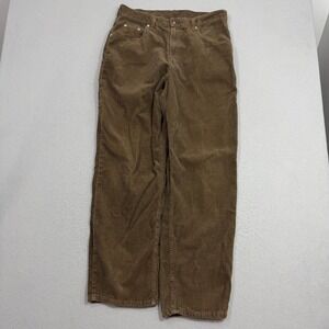 Vintage Emergency Exit Pants 34x 32 Brown Corduroy Carpenter Workwear Straight